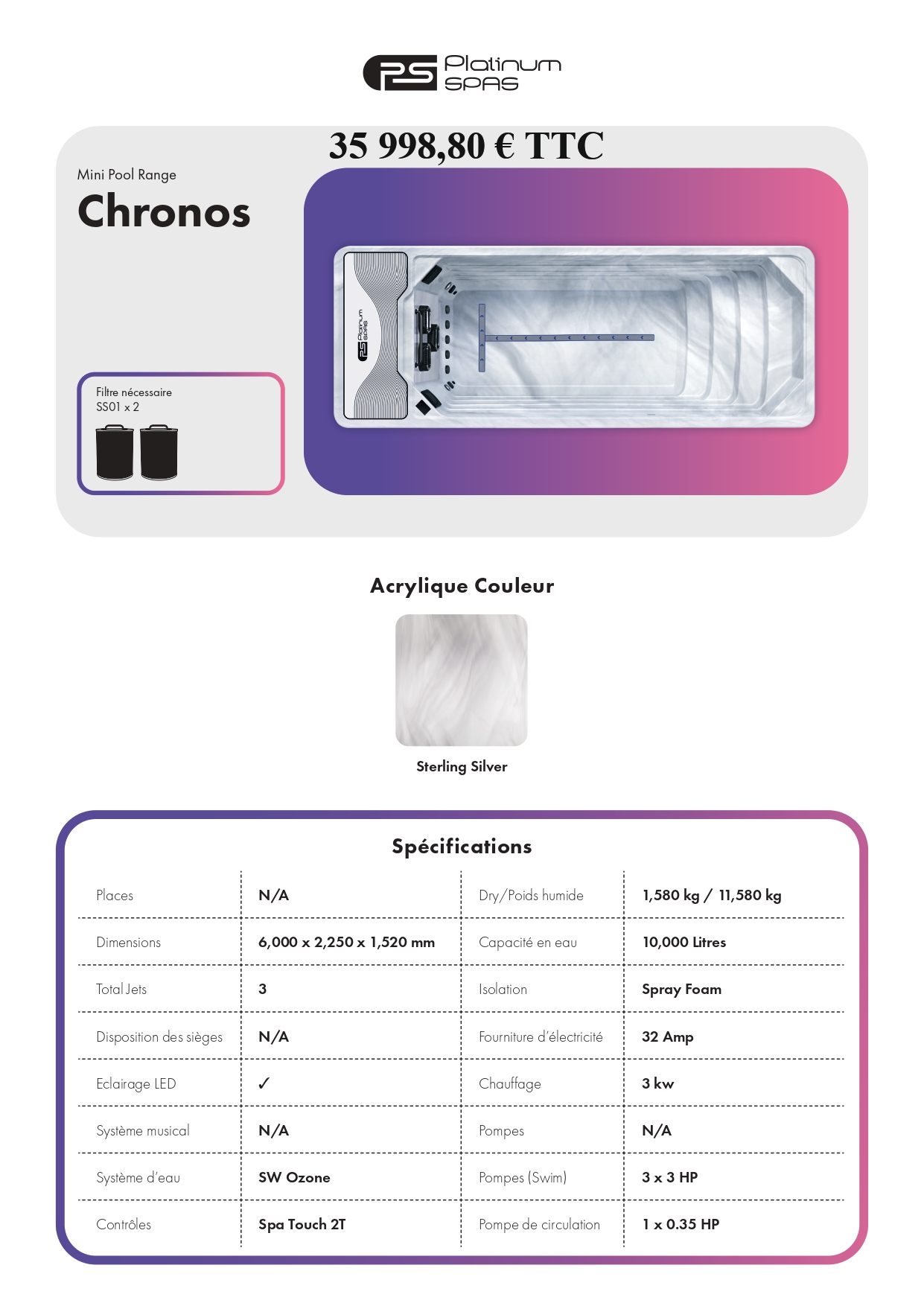 Fiche Technique - Chronos-Platinum-Spas-de-nage-AQUALDEA-2025