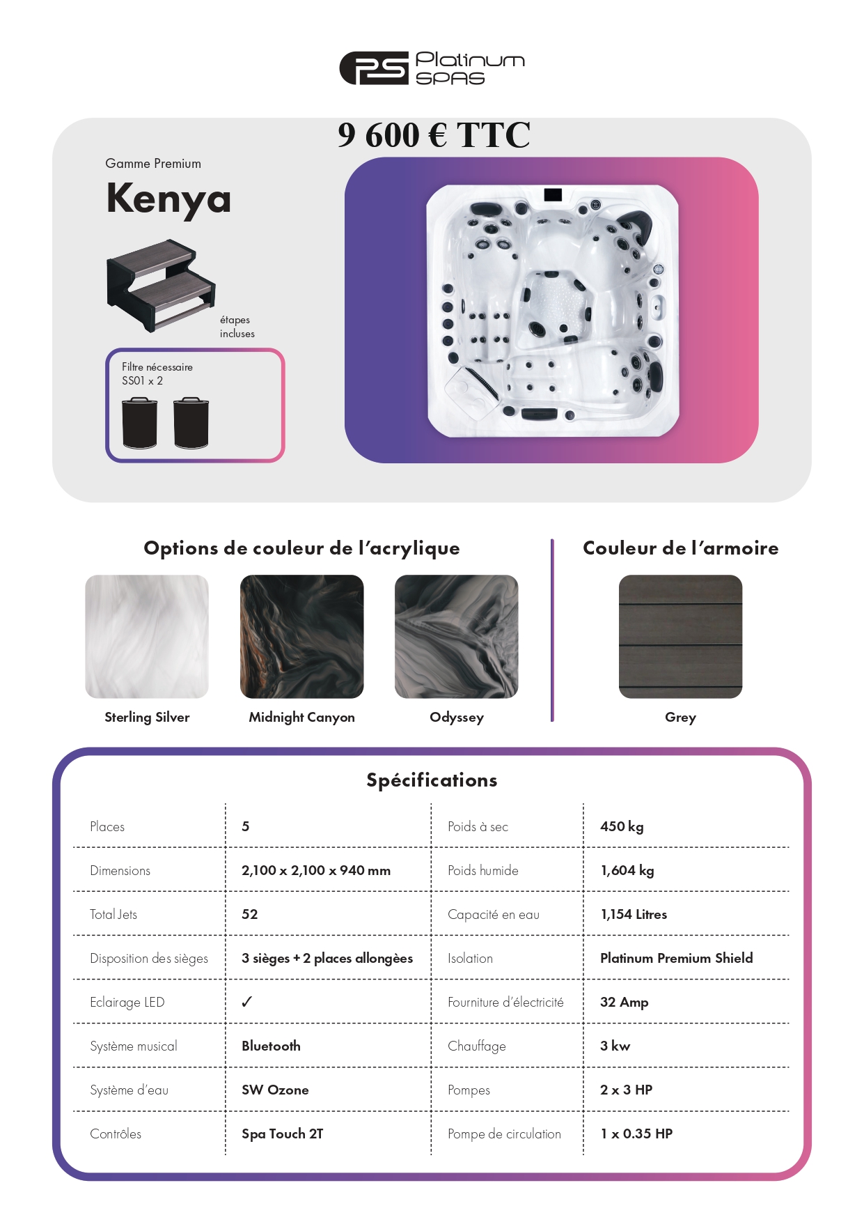 Fiche Technique - Kenya-Platinum-Spas-AQUALDEA-2025