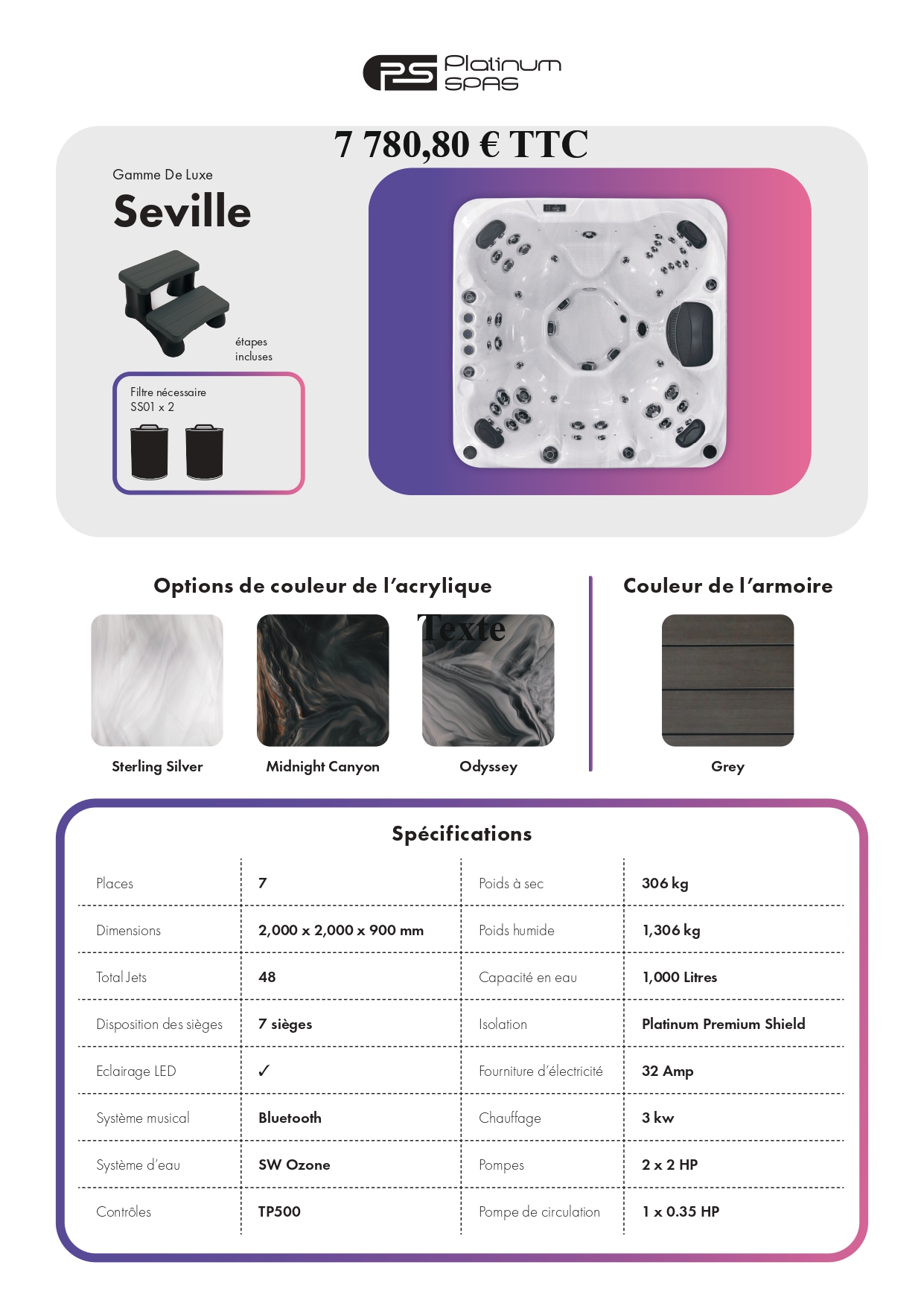 Fiche Technique - Seville-Platinum-Spas-AQUALDEA-2025